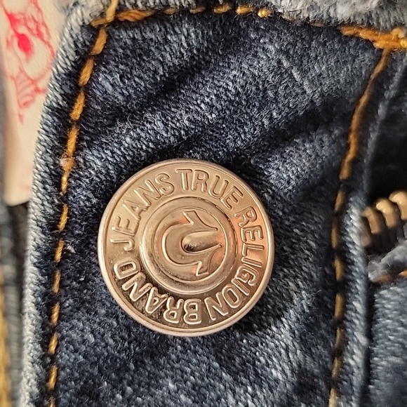 True Religion Distressed Skinny Low Rise Jeans Size 29 - Picture 6 of 11